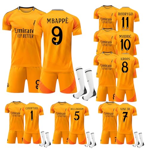 モドリッチ　レアルマドリード　ユニフォーム　クロース　ベリンガム　ムバッペ Amazon | HALASRTB 2024-2025年 レアル マドリード サッカー